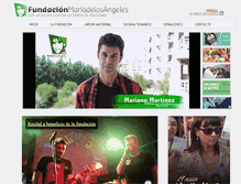 Tablet Screenshot of fundacionmariadelosangeles.org